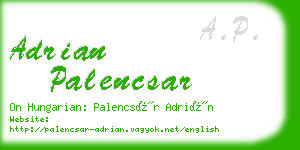 adrian palencsar business card